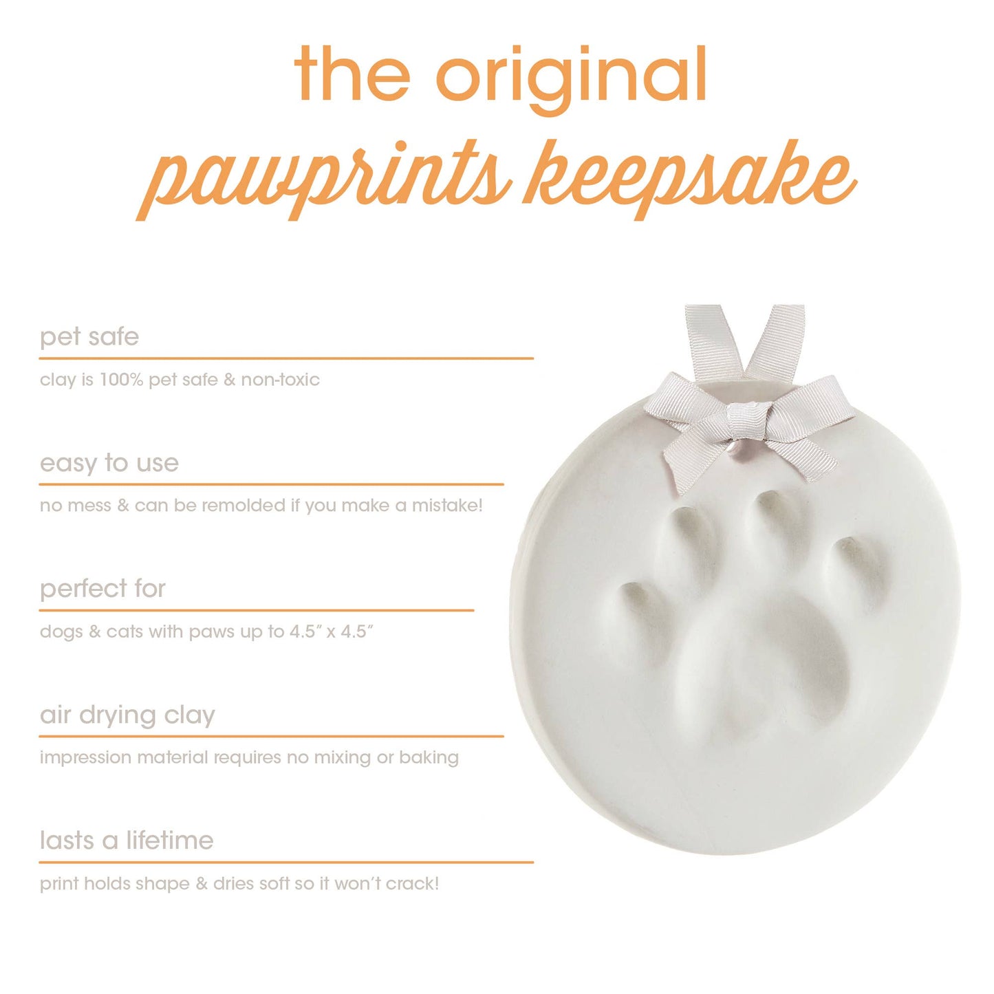 Pet Pawprints Keepsake Ornament Kit