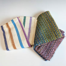 Load image into Gallery viewer, PAIR OF HANDMADE WOVEN TOWELS - CHOICE OF PATTERN
