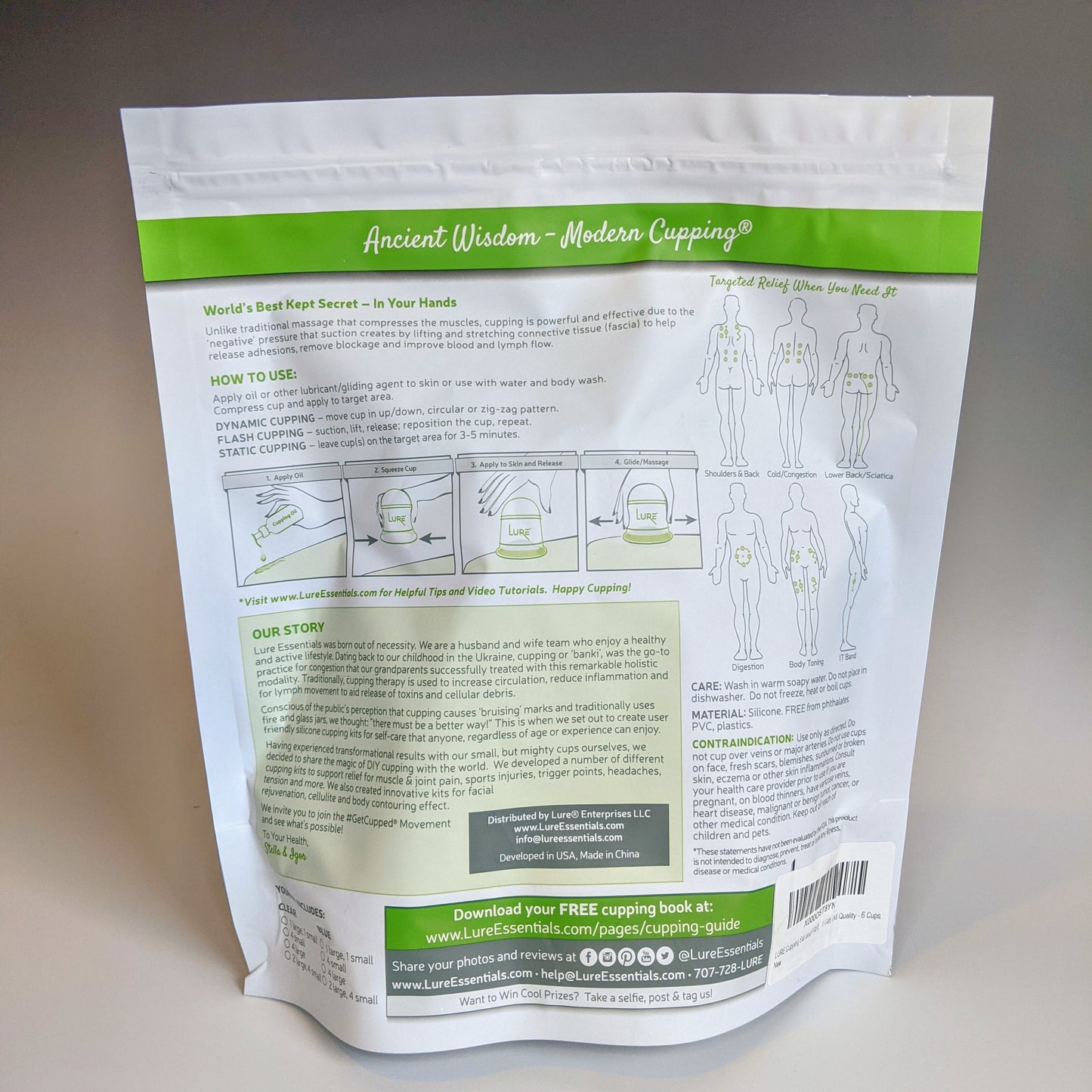 BODY MASSAGE CUPPING SET of 6