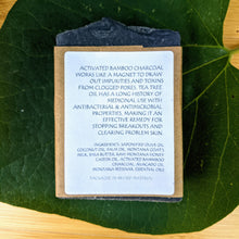 Load image into Gallery viewer, DETOX SOAP w/ ACTIVATED CHARCOAL &amp; TEA TREE
